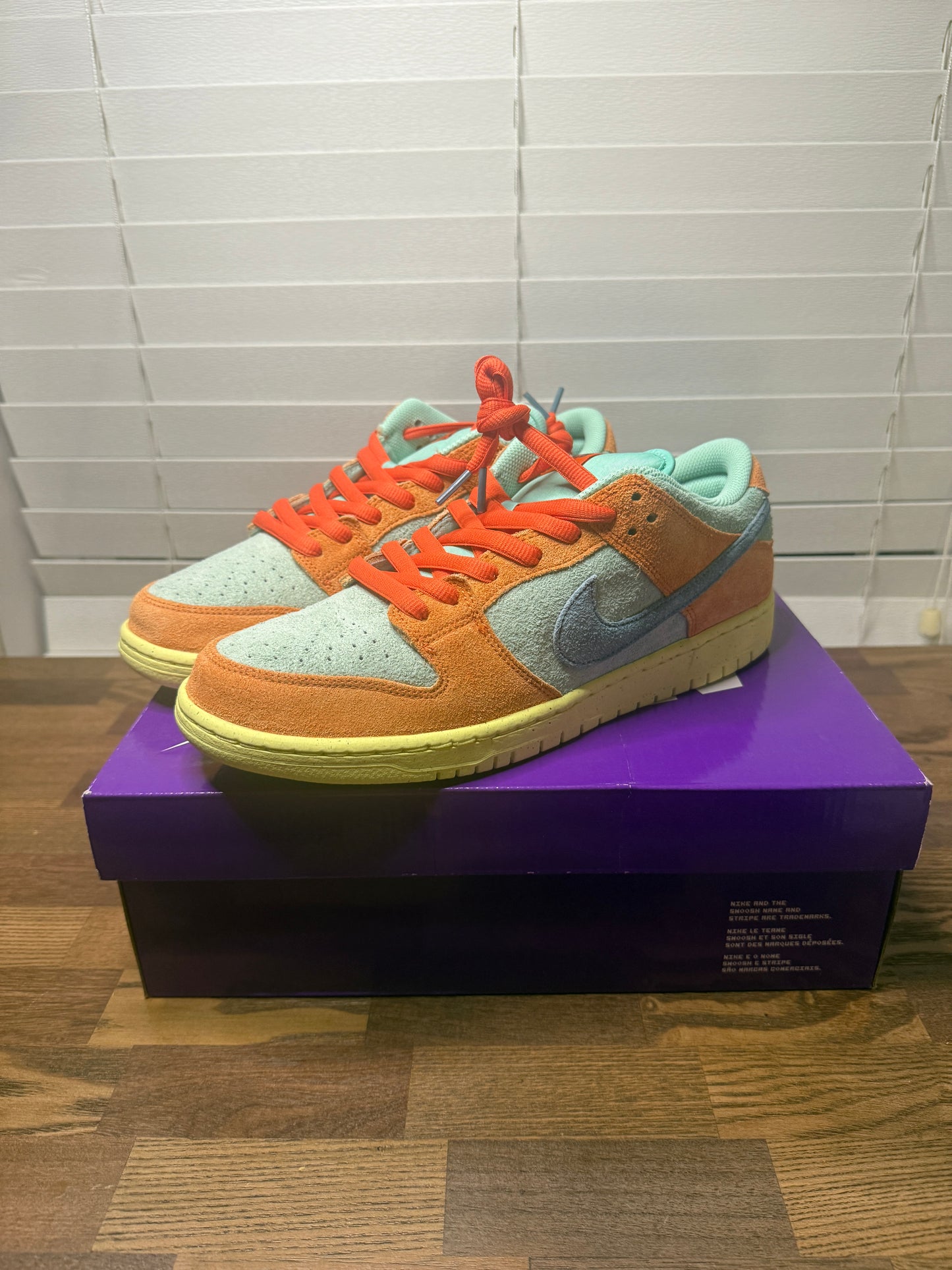 Nike SB Dunk Low Orange Emerald Rise